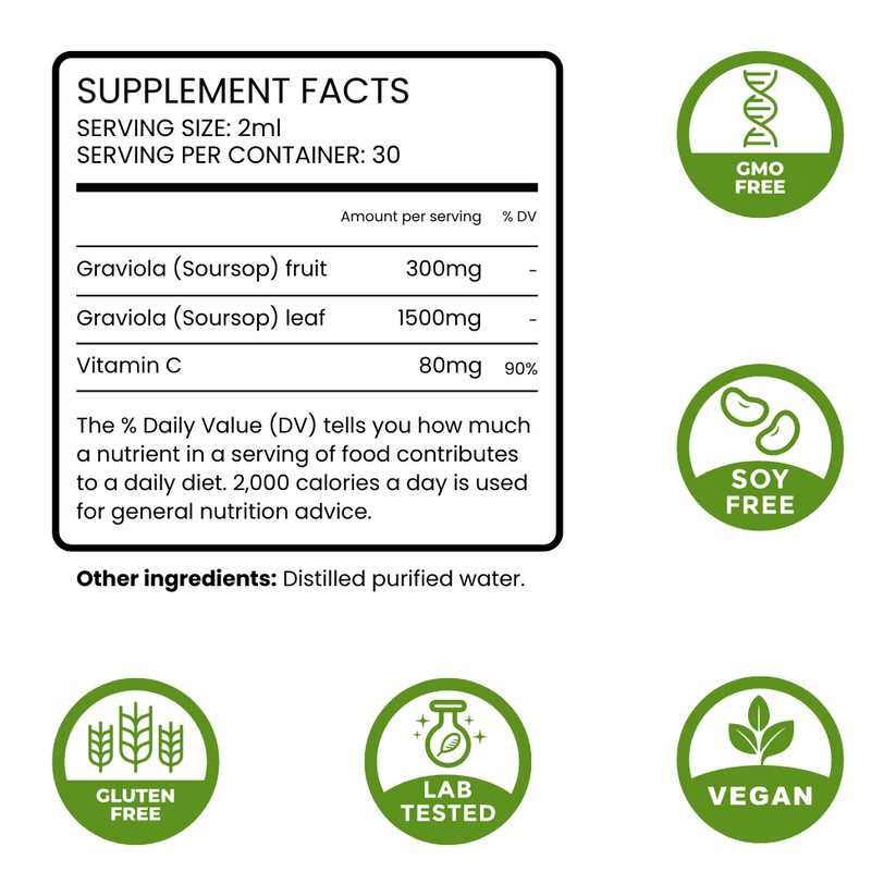 100% Pure Organic Soursop Extract