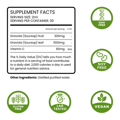 100% Pure Organic Soursop Extract